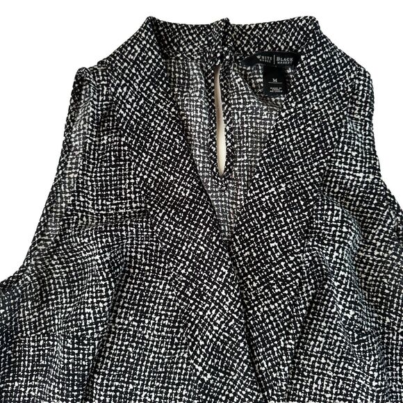 WHITE HOUSE BLACK MARKET SLEEVELESS Back KEYHOLE V-Neck Elastic Waist Size M - Picture 7 of 11